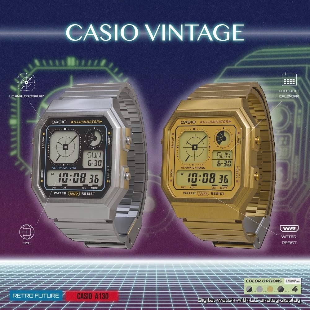 CASIO RETRO A130WE-1ADF Kol Saati
