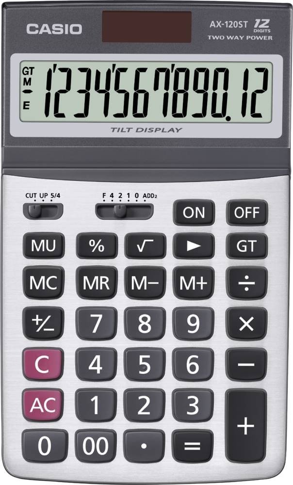 CASIO AX-120ST-W-DP Temel Hesap Makineleri