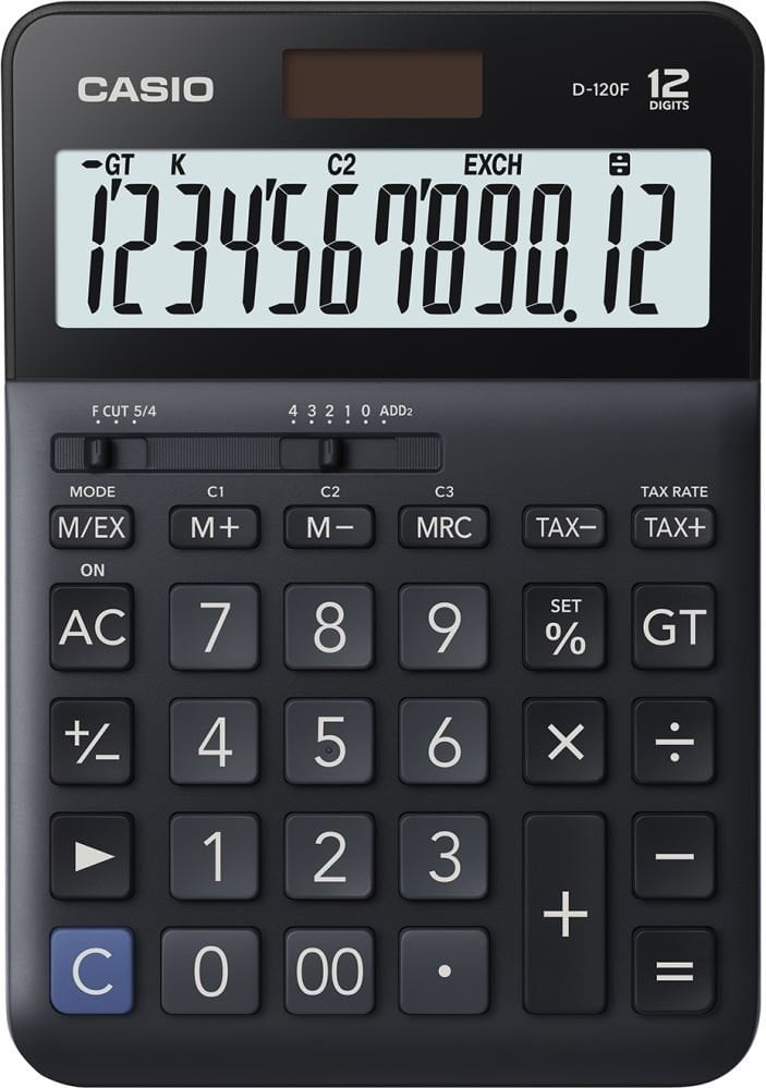 CASIO D-120F-W-DP Temel Hesap Makineleri