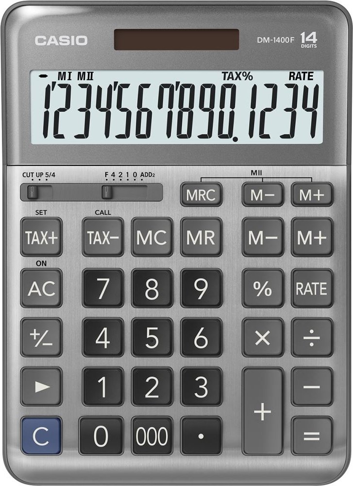 CASIO DM-1400F-W-DP Temel Hesap Makineleri