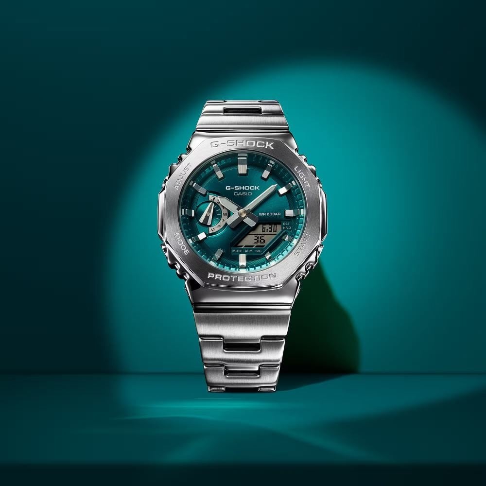 CASIO G-SHOCK ミントグリーン 腕時計 G-SHOCK G-STEEL GM-2110D-3A1DR Kol Saati