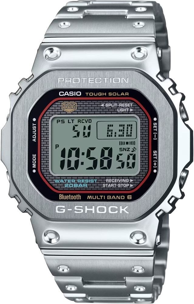 G-SHOCK GMW Ｂ5000Dシルバー腕時計 G-SHOCK FULL METAL GMW-B5000D-1CDR Kol Saati