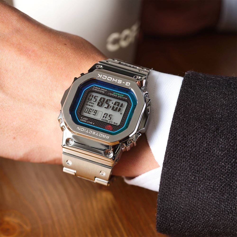 さ*め様 CASIO G-SHOCK GMW-B5000 シルバー 樹脂バンド gmw-b5000d