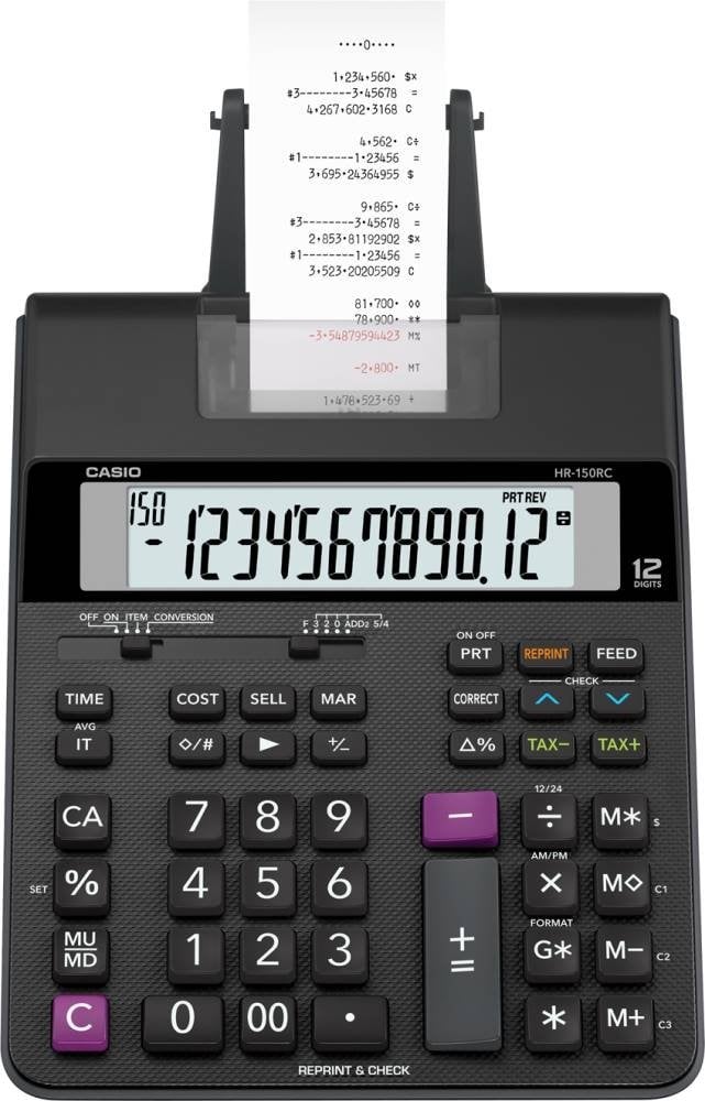 CASIO HR-150RC-DC Temel Hesap Makineleri