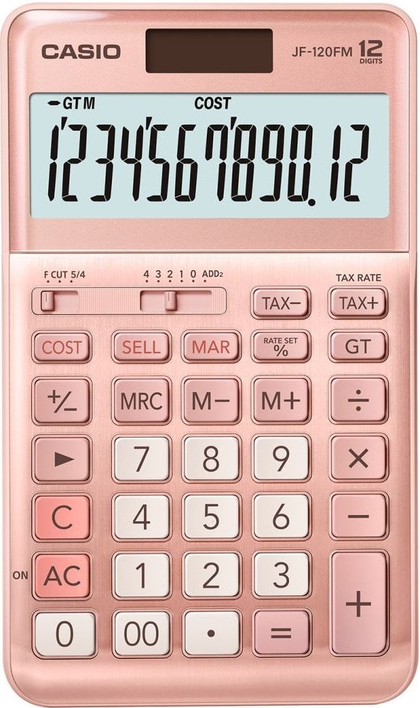CASIO JF-120FM-PK-W-DP Temel Hesap Makineleri
