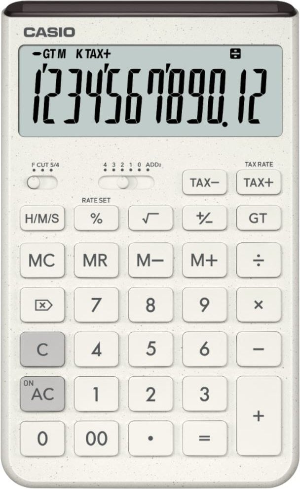 CASIO JT-200T-WE-W-DP Temel Hesap Makineleri