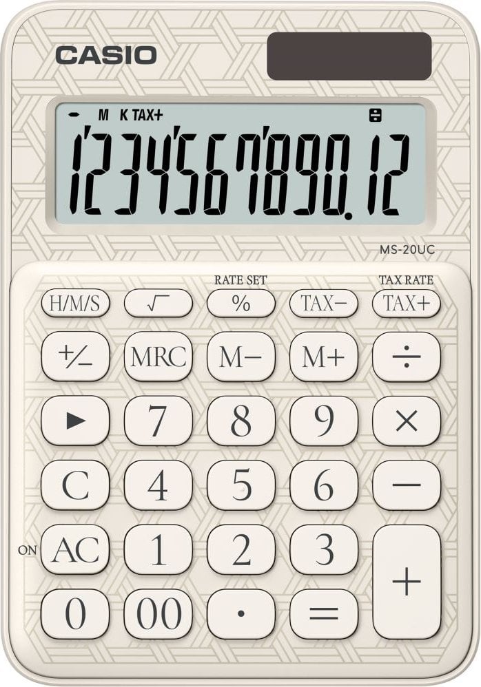 CASIO MS-20UC-JWE-W-DC Temel Hesap Makineleri