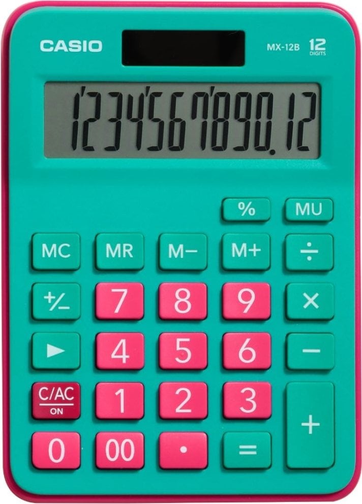 CASIO MX-12B-GNRD-W-DC Temel Hesap Makineleri