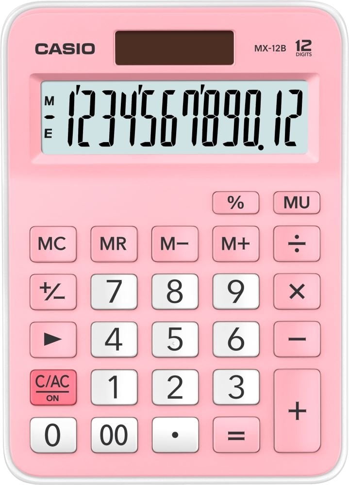 CASIO MX-12B-PK-W-DC Temel Hesap Makineleri