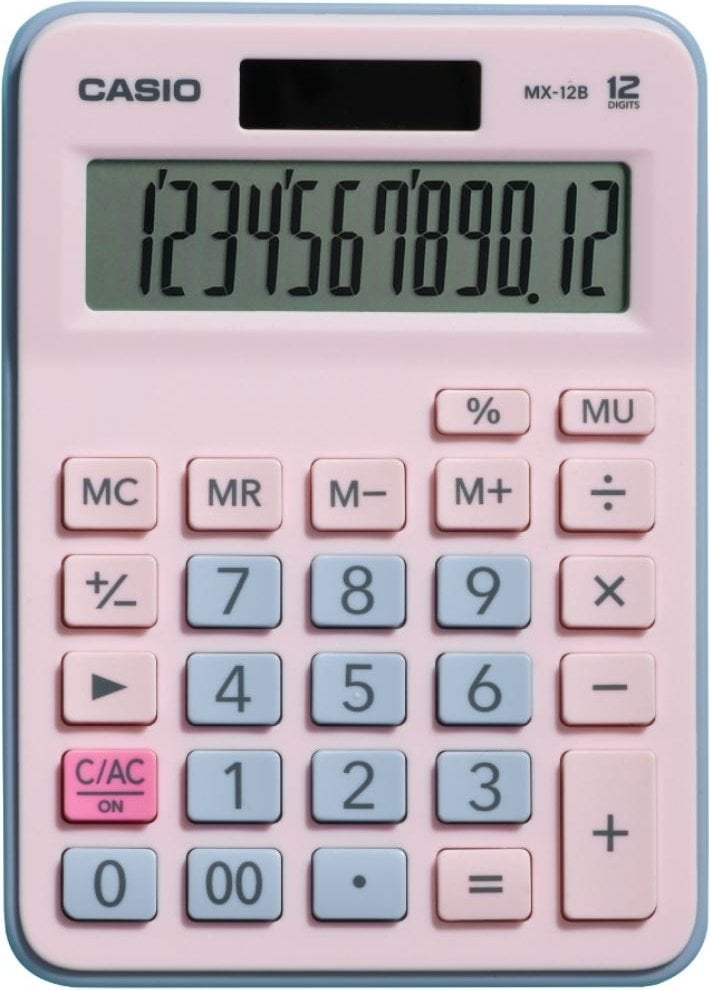 CASIO MX-12B-PKLB-W-DC Temel Hesap Makineleri