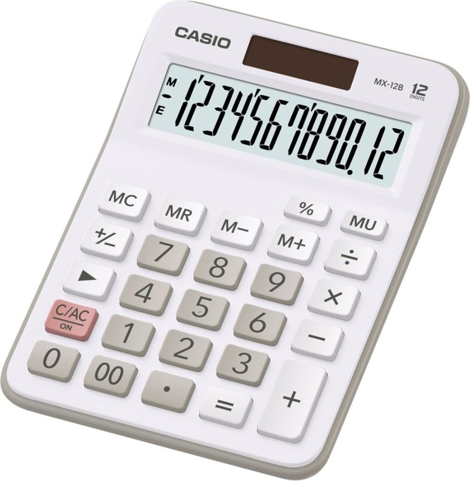 CASIO MX-12B-WE-W-DC Temel Hesap Makineleri