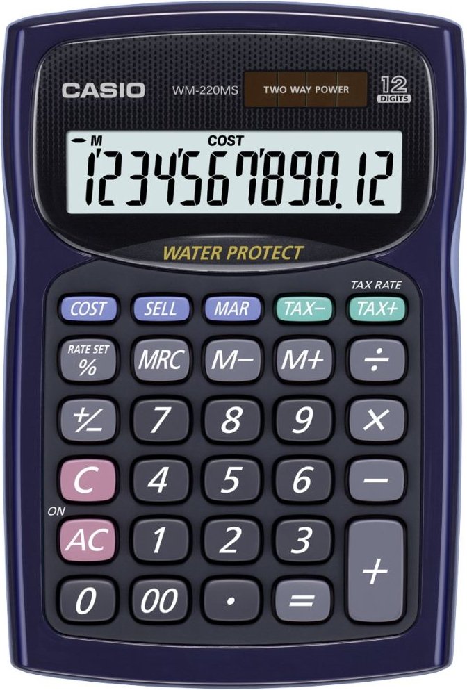 CASIO WM-220MS-BU-S-DP Temel Hesap Makineleri