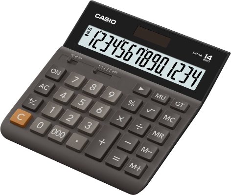 CASIO DH-14-BK-W-DP Temel Hesap Makineleri