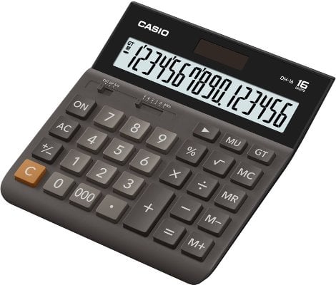 CASIO DH-16-BK-W-DP Temel Hesap Makineleri