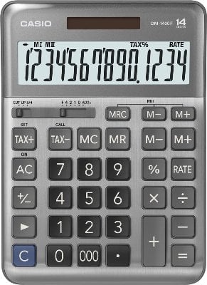 CASIO DM-1400F-W-DP Temel Hesap Makineleri