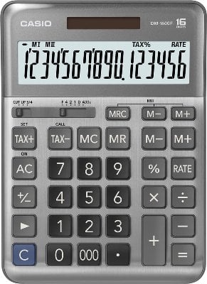 CASIO DM-1600F-W-DP Temel Hesap Makineleri