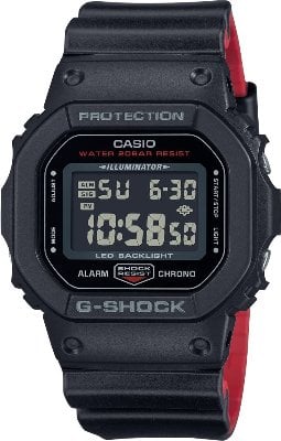 G-SHOCK-ICONIC-DW-5600UHR-1DR-Kol Saati
