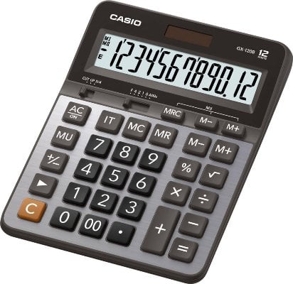 CASIO GX-120B-W-DC Temel Hesap Makineleri