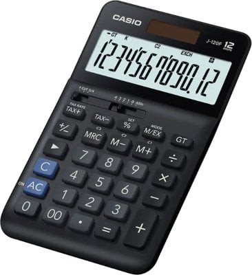 CASIO J-120F-W-DP Temel Hesap Makineleri