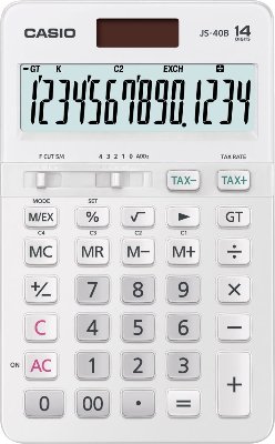 CASIO JS-40B-WE-W-DP Temel Hesap Makineleri