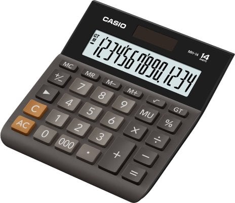 CASIO MH-14-BK-W-DP Temel Hesap Makineleri