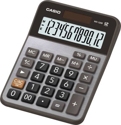 CASIO MX-120B-W-DC Temel Hesap Makineleri