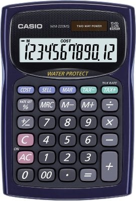 CASIO WM-220MS-BU-S-DP Temel Hesap Makineleri